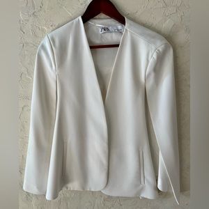 White Zara Blazer/Cape